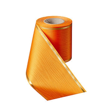 Präge-Moiré Terracotta mit Goldrand