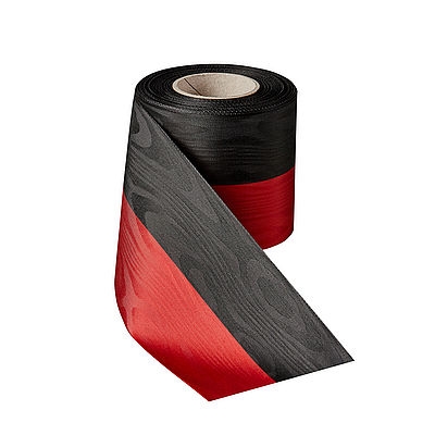 Nationalband-Moiré Schwarz-Rot