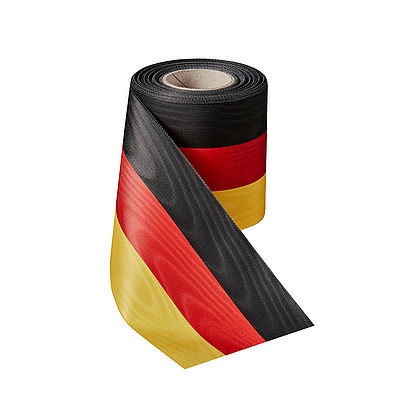 Nationalband-Moiré Schwarz-Rot-Gelb Deutschland BRD