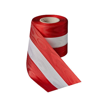 Nationalband-Moiré Rot-Weiß-Rot Österreich