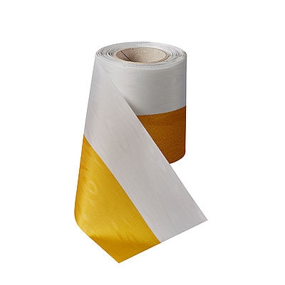 Nationalband-Moiré Gelb-Weiß