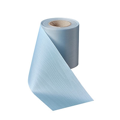 Präge-Moiré Hellblau