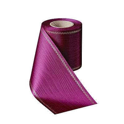 Präge-Moiré Erika mit Z-Ranke Goldrand