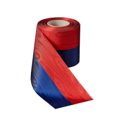 Nationalband-Moiré Dunkelblau-Rot Nationalband-Moiré Dunkelblau-Rot