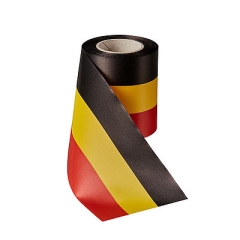 Nationalband Super-Satin Schwarz-Gelb-Rot Belgien Nationalband Super-Satin Schwarz-Gelb-Rot Belgien