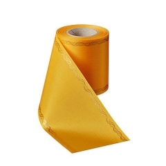 Präge-Moiré Freesia mit Rand Perlenkette in Gold Präge-Moiré Freesia mit Rand Perlenkette in Gold